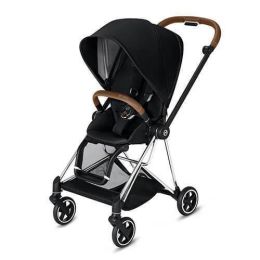 CYBEX Mios 3-in-1 Travel System Chrome with brown details Baby Stroller â€“ Premium Black