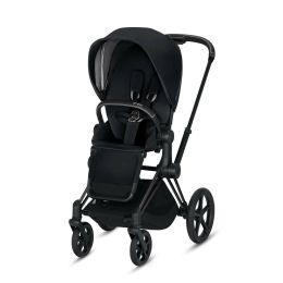 CYBEX Priam 3-in-1 Travel System Matte with Black Details Baby Stroller â€“ Premium Black