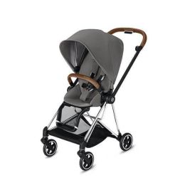 CYBEX Mios 3-in-1 Travel System Chrome with brown details Baby Stroller â€“ Manhattan Grey