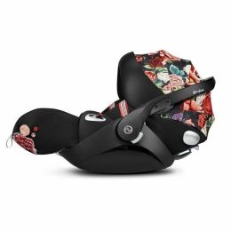 CYBEX Spring Blossom Cloud Q with SensorSafe Infant Car Seat - Black