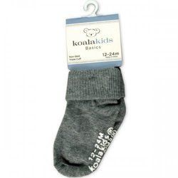 Koala Kids Basic Grey Baby Socks 12 24 Months Of Age (pack of 24)