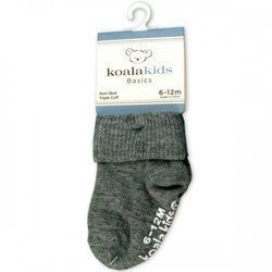 Koala Kids Basics Grey Baby Socks 6 12 Months Of Age (pack of 24)