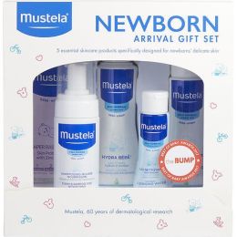 Mustela by Mustela Set- Newborn Arrival Set: Foam Shampoo 5.07oz + Gentle Cleansing Gel 6.76oz + No-Rinse Cleansing Water 3.38oz + Hydra Bebe Body Lot