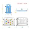 Baby Playpen Kids Activity Centre Safety Play Yard Home Indoor Outdoor New Pen (Multicolour, Classic Set 14 Panel)