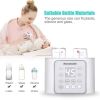 M01-01Baby Bottle Warmer  6-in-1 Double Bottle Breast Milk Warmer and Defrost, Baby Food Heater with LCD Display Accurate Temperature Control