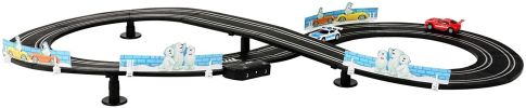 Bosonshop Electric 1:64 Scale Slot Car Racing Track Set Toddler Game Toy With Two Cars For Dual Racing For Kids