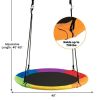 40 Inch Flying Saucer Tree Swing Outdoor Play for Kids