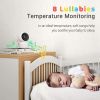 360Â° PTZ Remote 1080P 5"LCD Screen Video Baby Monitor With Night Vision