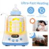 Eccomum Baby Bottle Warmer Fast Milk Warmer with LCD Display and Timer