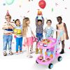 Uenjoy Play Birthday Cake Pretend Play Food Sets for Kids, Candles Fruit Dessert with Music & Light for Boy and Girls, 56-pc Accessories--YS