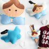 Baby Handmade Angel Pull String Musical Box for Crib Stroller Travel Appease