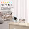 360Â° PTZ Remote 1080P 5"LCD Screen Video Baby Monitor With Night Vision