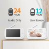 360Â° PTZ Remote 1080P 5"LCD Screen Video Baby Monitor With Night Vision