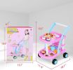 Uenjoy Play Birthday Cake Pretend Play Food Sets for Kids, Candles Fruit Dessert with Music & Light for Boy and Girls, 56-pc Accessories--YS