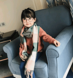 Boy, girl, scarf, bib, baby, cashmere, plaid scarf (Color: Pink green plaid, size: 32x190cm)