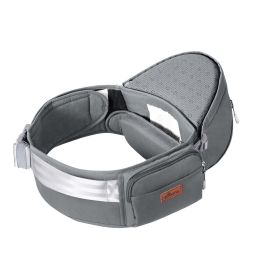 SUNVENO Baby Hipseat Carrier, Ergonomic Hip Seat for Mom Lightweight Certified Fabrics Soft Carrier for Newborns, Toddlers, Children, 6-48 lbs, Grey (Color: GRAY)