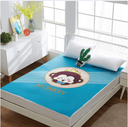 Baby diaper pad baby large oversized waterproof of washable children''s cotton bed sheet adult mattress four seasons (style: Mattress, Color-Size: Auspicious baby-120x200cm,)
