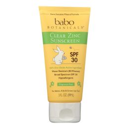 Babo Botanicals - Sunscreen - Clear Zinc Unscented SPF 30 - 3 oz (SKU: 1519164)