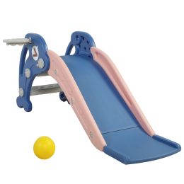 Children Slide ,   Freestanding Slides  for Kids Indoor Toddler  Game Outdoor Playground  XH (Color: Blue)