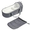 SUNVENO Baby Bed & Baby Lounger, Moses Basket Bassinet Bedside Sleeper Newborn Infant Travel Bed Carrycot for 0-12 Months