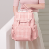 SUNVENO Diaper Bag Backpack, Baby Changing Bag Nappy Tweed Baby Diaper Bags Multifunction Waterproof for Travel
