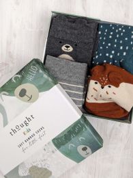 Kids Bamboo Socks Box (Color: Blue)