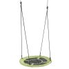 (Do Not Sell on Ebay) 40" Kids Outdoor Round Net Hanging Rope Nest Tree Swing Children Patio Toys RT