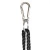 40 Inch Spider Web Round Rope Swing with Adjustable Ropes, 2 Carabiners (Blue & black)