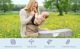SUNVENO Baby Portable Bed Bag Foldable Newborn Travel Crib Carry-on Nest Bed Diaper Bag Bed for Baby 0-6M
