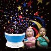 LED Star Sky Projector Night Light Kids Rotating Starry Night Lamp USB Sleep Light Xmas Gift